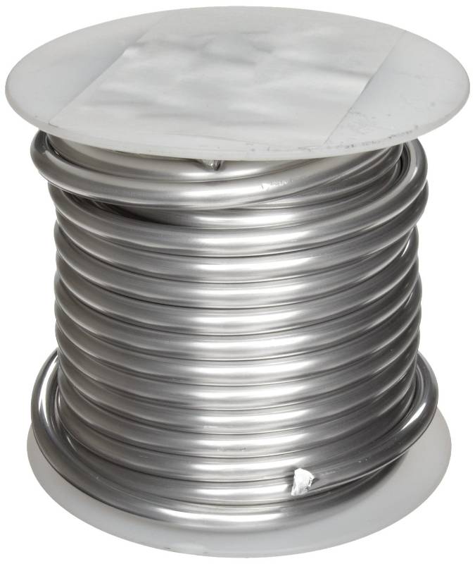Wire: Easy-to-Form 1100 Aluminum, 0.126" x 69', 1 lb. Spool,