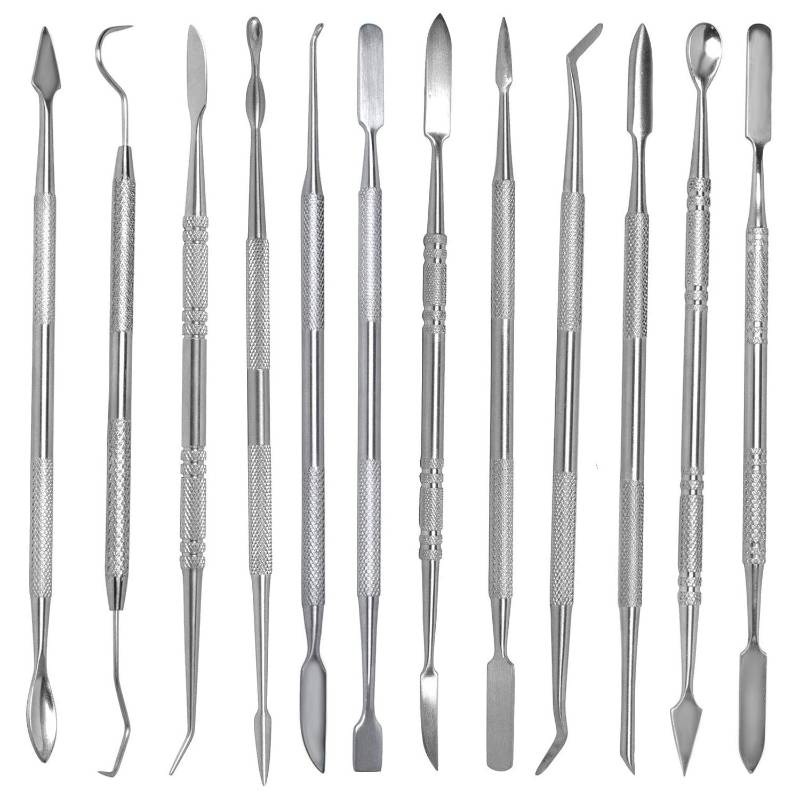 Wax Carving Tool Set: SE Stainless Steel Double Sided - 12/pc