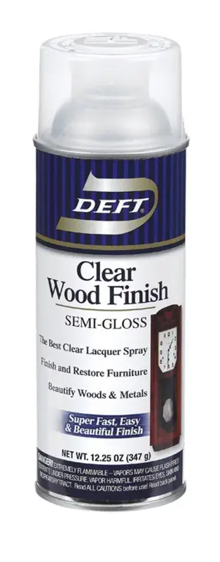 Wood Finish Spray: Clear Semi-Gloss Lacquer -11.25 oz