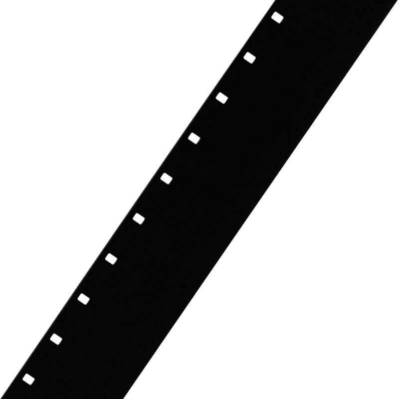 Polyester Leader: Black, Single Perf, 16mm - 100 ft