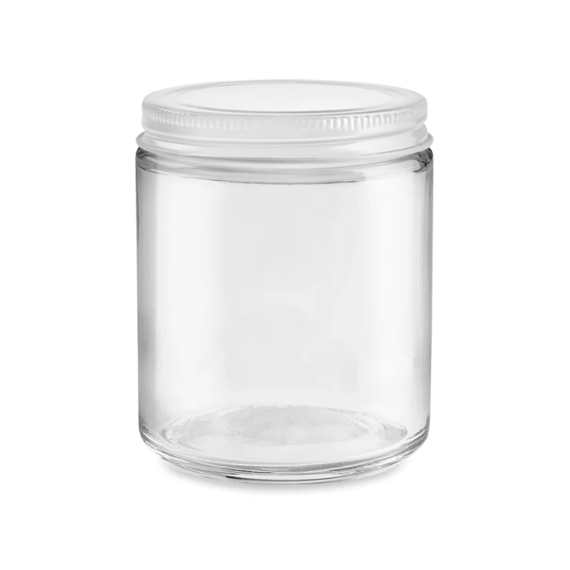 Glass Jar & Metal Lid: 2oz.