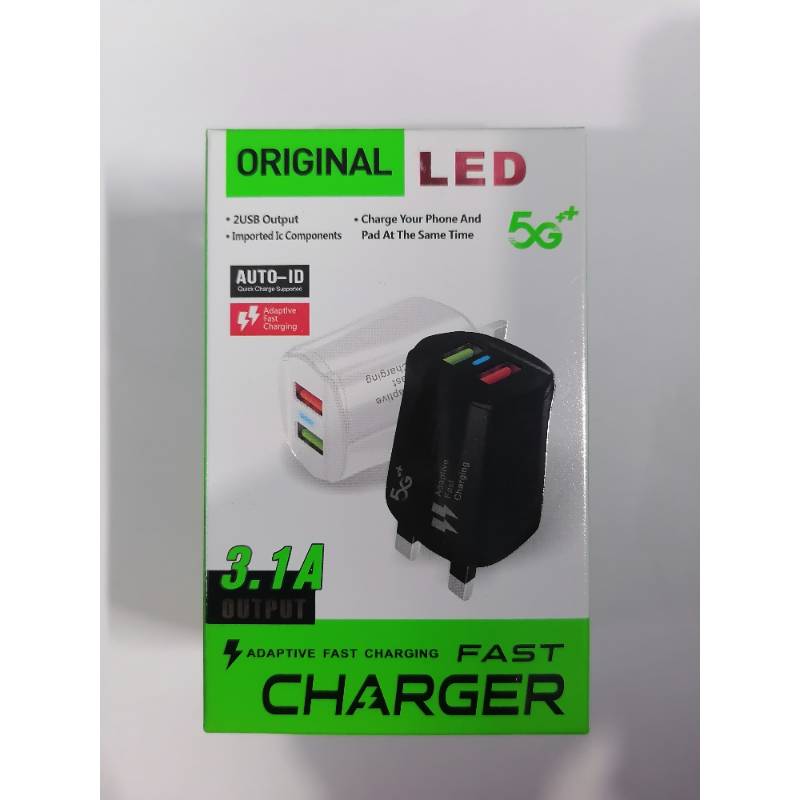 CHARGER 5G+ 3.1A LED FAST 3 PIN
3724