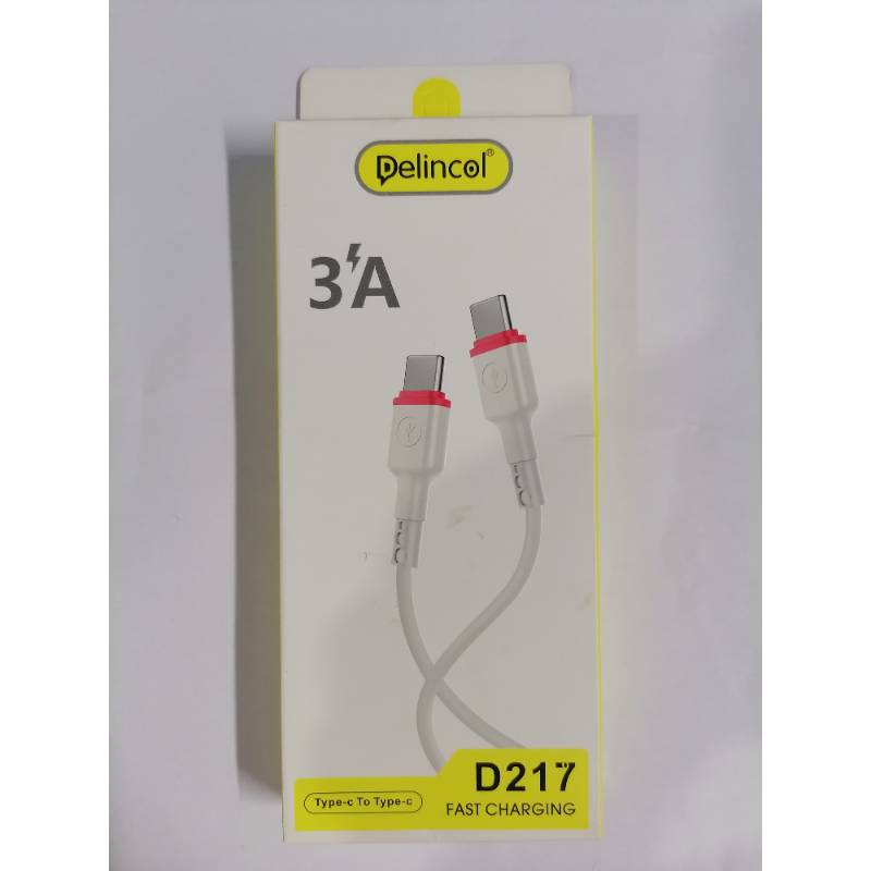 D/CABEL D217 TYP-C TO TYP-C 3.0A DELINCOL
3785 DELINCOL