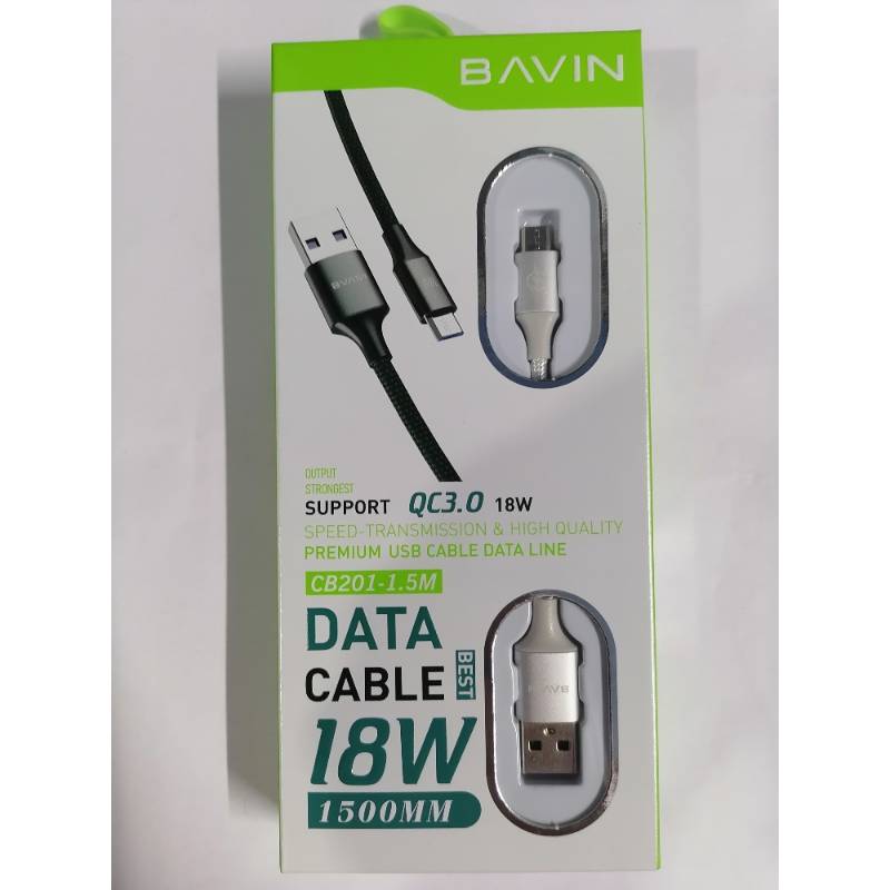 BAVIN CB201 MICRO12W 2.4A DATA CABLE
6972424718189-3 BAVIN