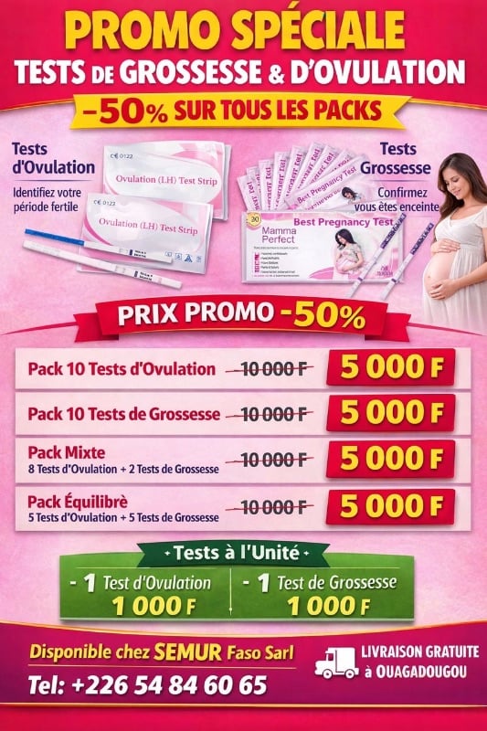 Pack tests d'ovulation et tests de grossesse