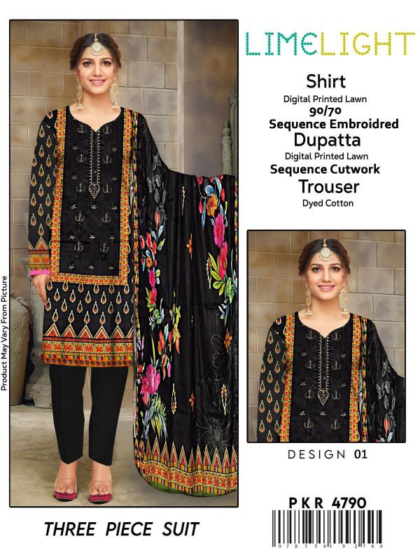 Lawn Embroidered 3‑Piece set