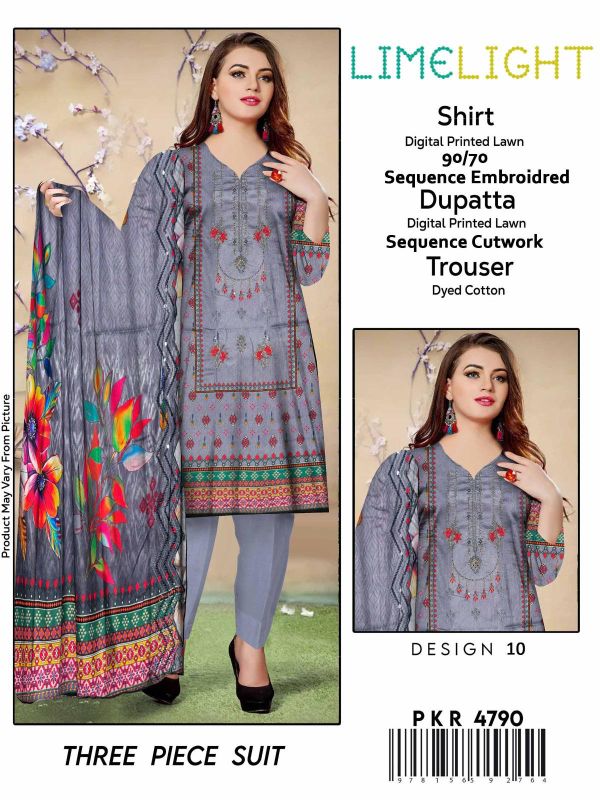 Lawn Embroidered 3‑Piece set