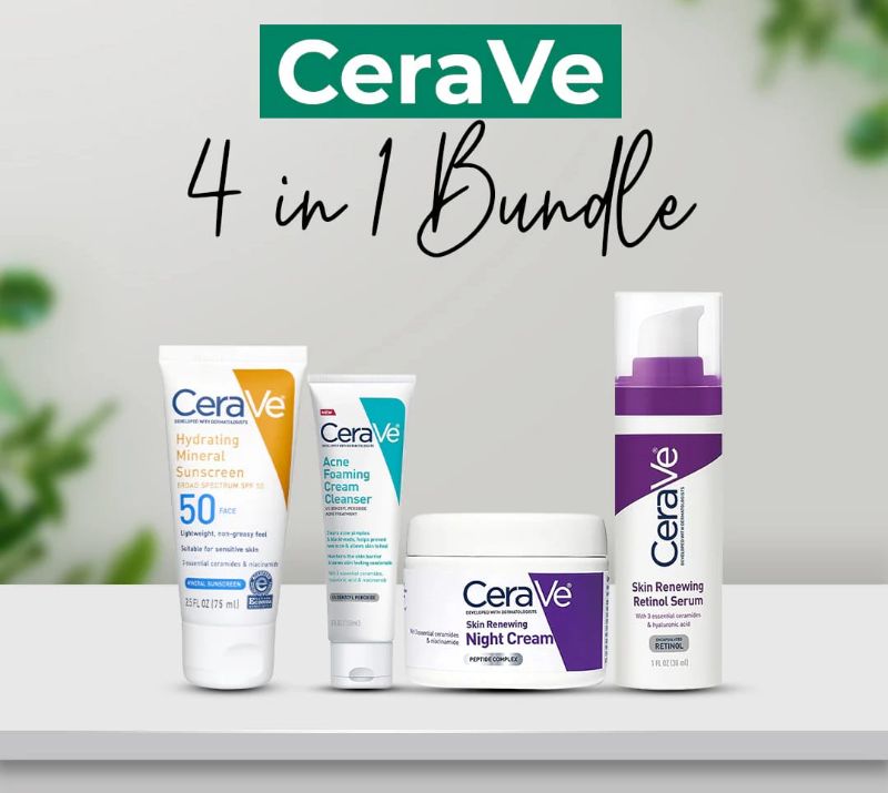 CeraVe 4 in 1 skincare bundle