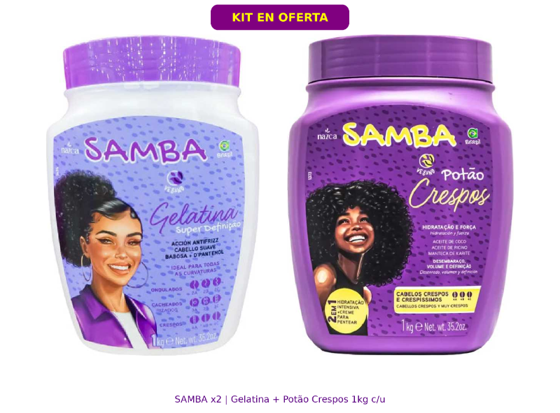 Kit Potao Cachos Samba dúo x2