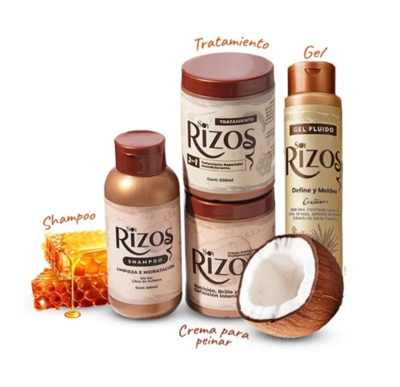 SOY RIZOS COMBO 3: KIT BASICO + GEL FLUIDO 300ML