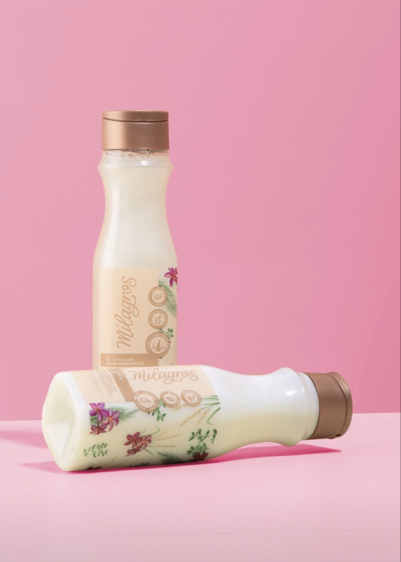 Shampoo de Arroz con Ácido Hialurónico Milagros 450ML