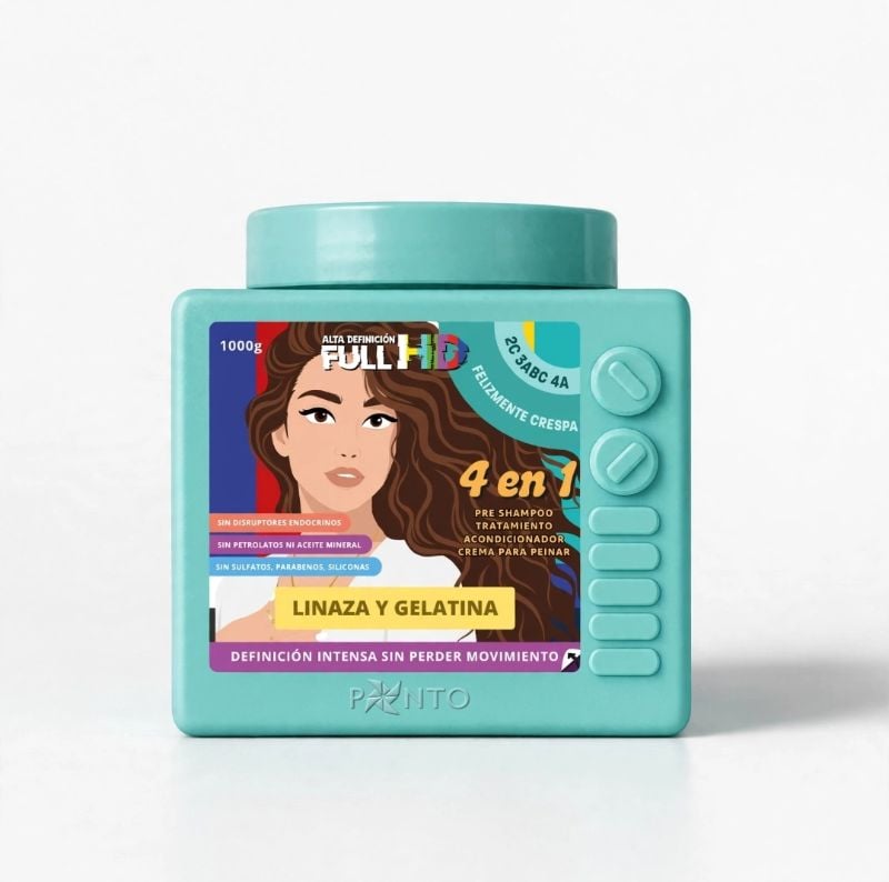 Crema de Peinar Full Hd Felizmente Rizada PontoX1000 ml