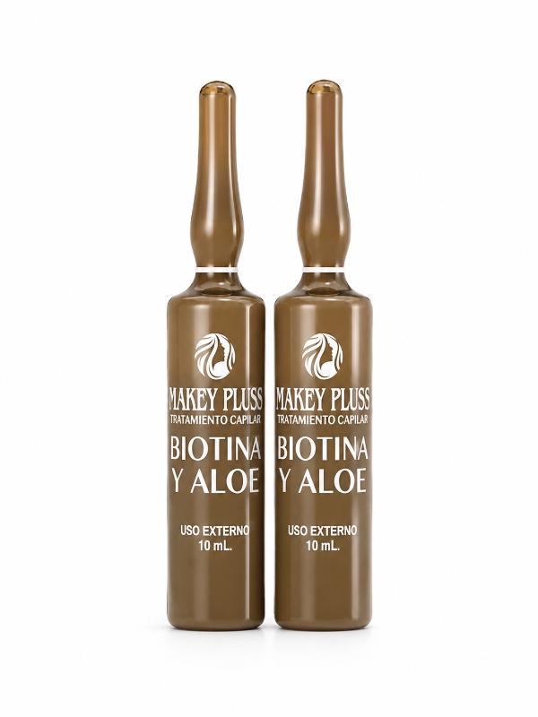 Ampolla Biotina y Aloe vera Makey Pluss X10 ml