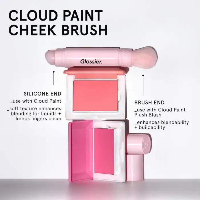 Glossier
Cloud Paint Dual-Ended Cheek Blush Brush