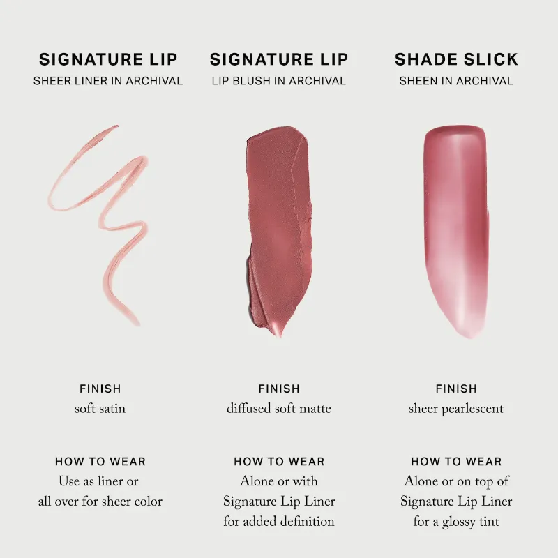 MERIT The Archival Lip Essentials Gift Set