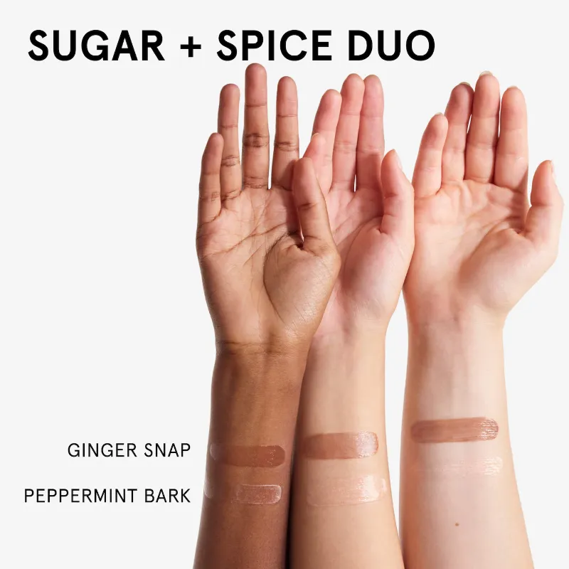 Glossier Sugar + Spice Balm Dotcom Lip Balm Duo Makeup Gift Set
