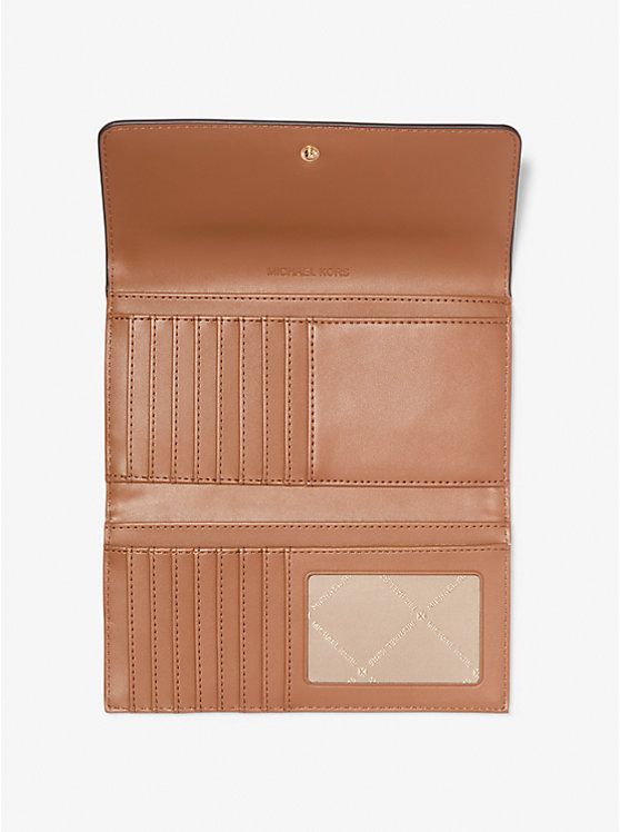 Michael Kors Outlet Jet Set Large Logo Trifold Wallet