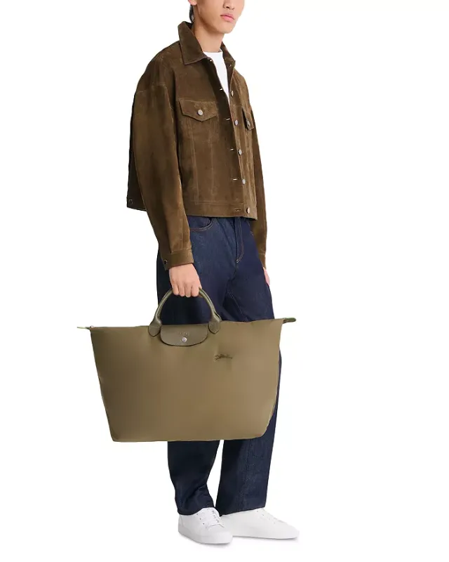 Longchamp Le Pliage Green 18" Large Travel Bag