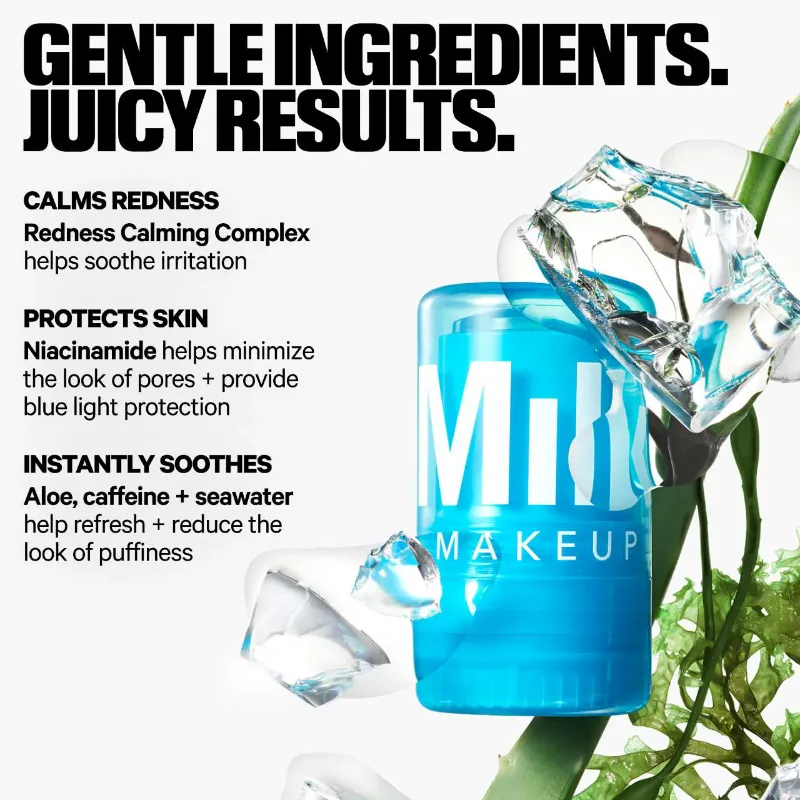 MILK MAKEUP Cooling Water Jelly Ice Soothing Serum Stick with Niacinamide