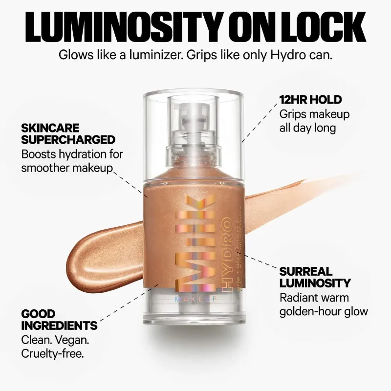 MILK MAKEUP Hydro Grip + Glow Illuminating Primer with Light-Reflecting Pearls