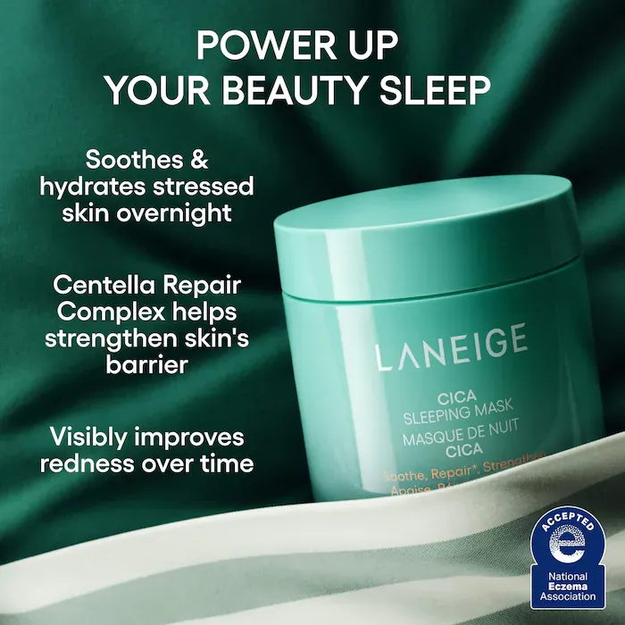 LANEIGE 
Cica Sleeping Mask for Soothing Relief with Centella Asiatica