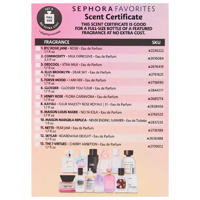 Sephora Favorites
Next Big Thing Perfume Sampler Set w/ Redeemable Voucher