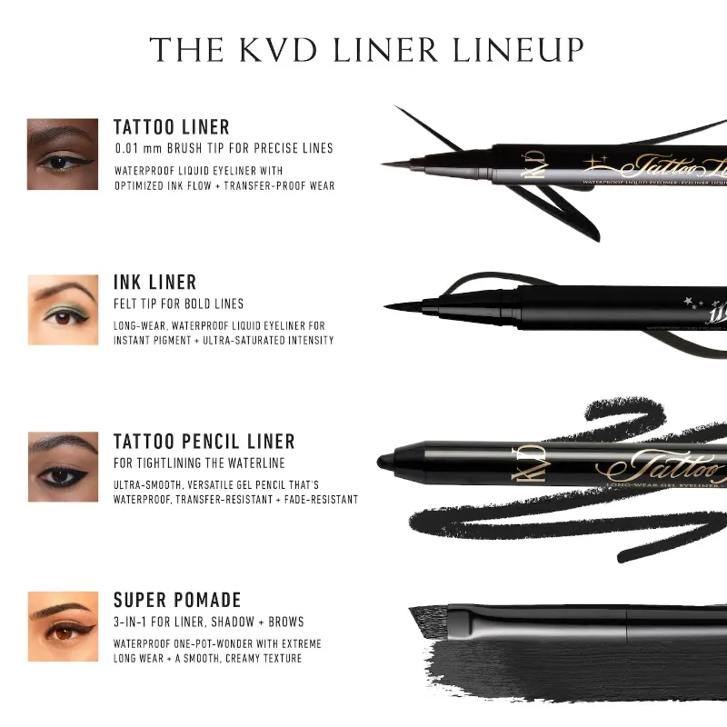 KDV Beauty Tattoo Liner Vegan Waterproof Liquid Eyeliner