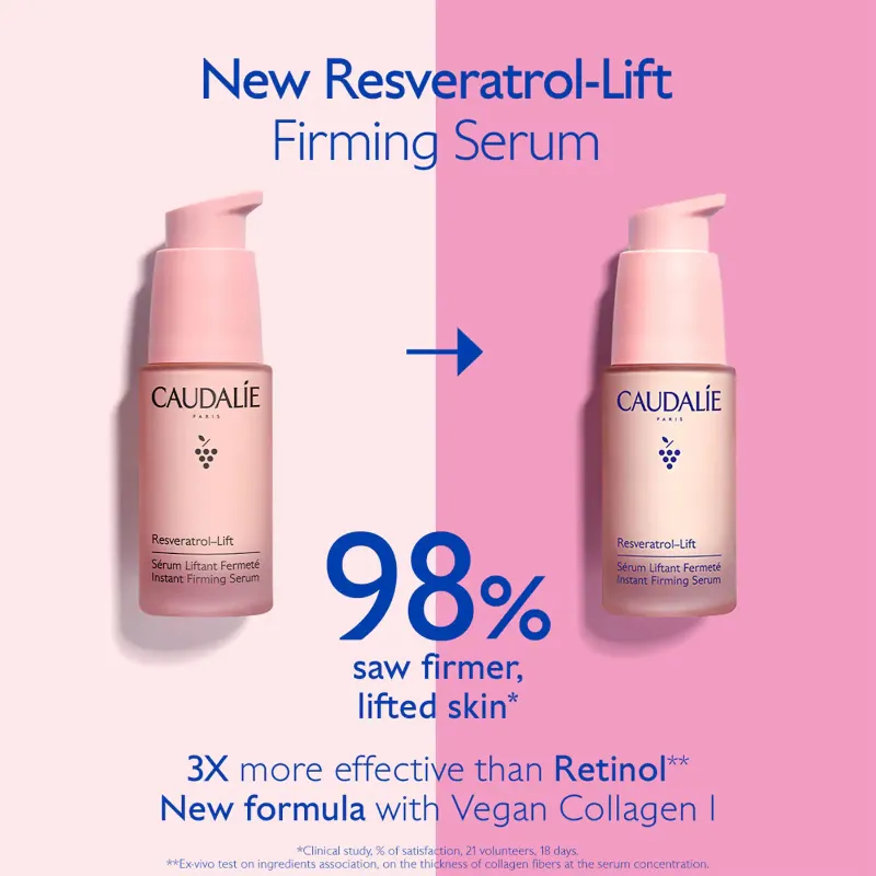Caudalie Resveratrol Lift Instant Firming Refillable Retinol Alternative Serum