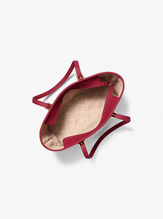 Michael Kors Outlet Jet Set Travel Small Saffiano Leather Top-Zip Tote Bag