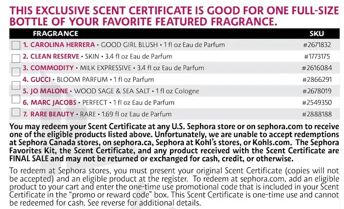 Sephora Favorites
Holiday Deluxe Perfume Sampler Set w/ Redeemable Voucher