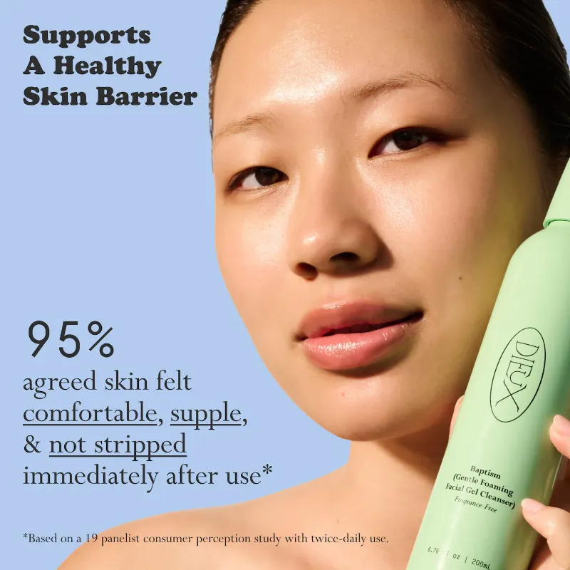 Dieux Baptism Gentle Foaming Facial Gel Cleanser with Glycerin