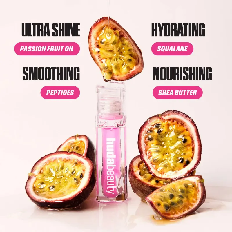 HUDA BEAUTY Faux Filler Ultra-Hydrating Tinted Jelly Lip Oil