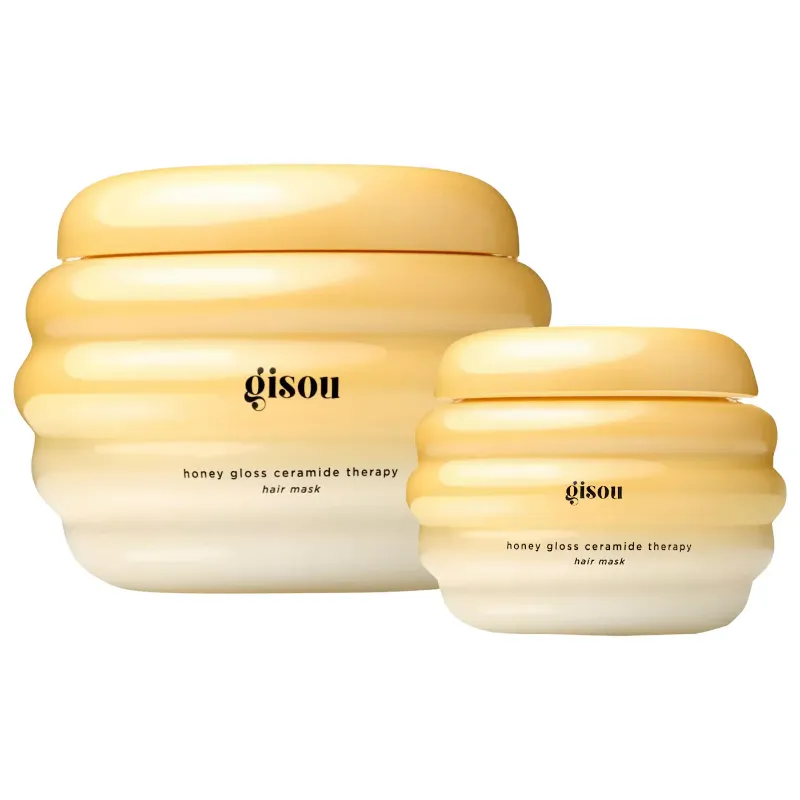 Gisou Honey Gloss Ceramide Therapy Hydrating Hair Mask Duo