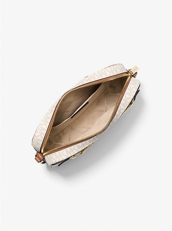 Michael Kors Outlet Jet Set Large Saffiano Leather Crossbody Bag