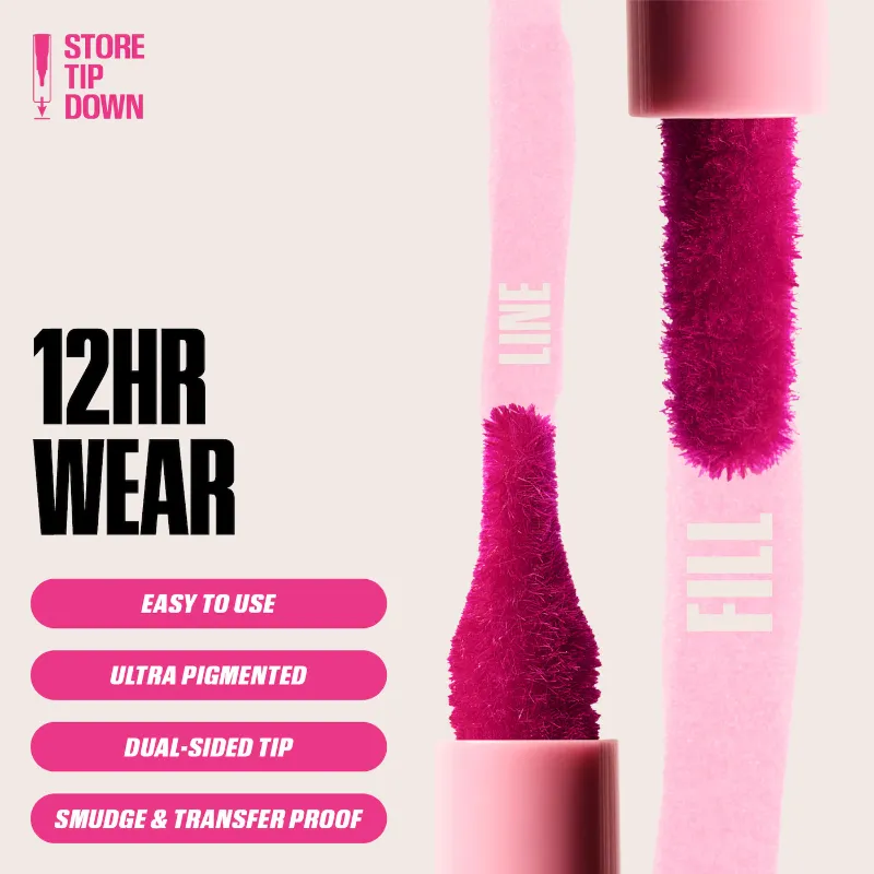 HUDA BEAUTY Lip Contour Lip Stain for 12-Hour Wear