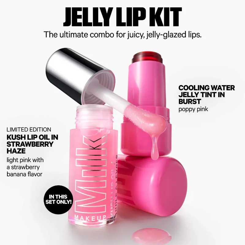 MILK MAKEUP The Jelly Lip Kit: Lip + Cheek Stain & Lip Oil Duo