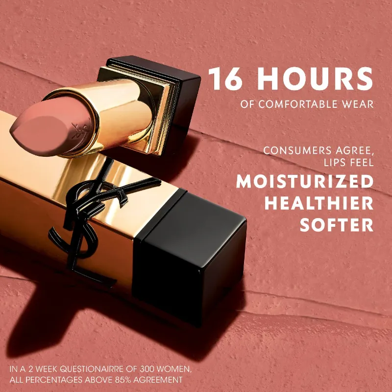 YSL Rouge Pur Couture Caring Satin Lipstick with Ceramides