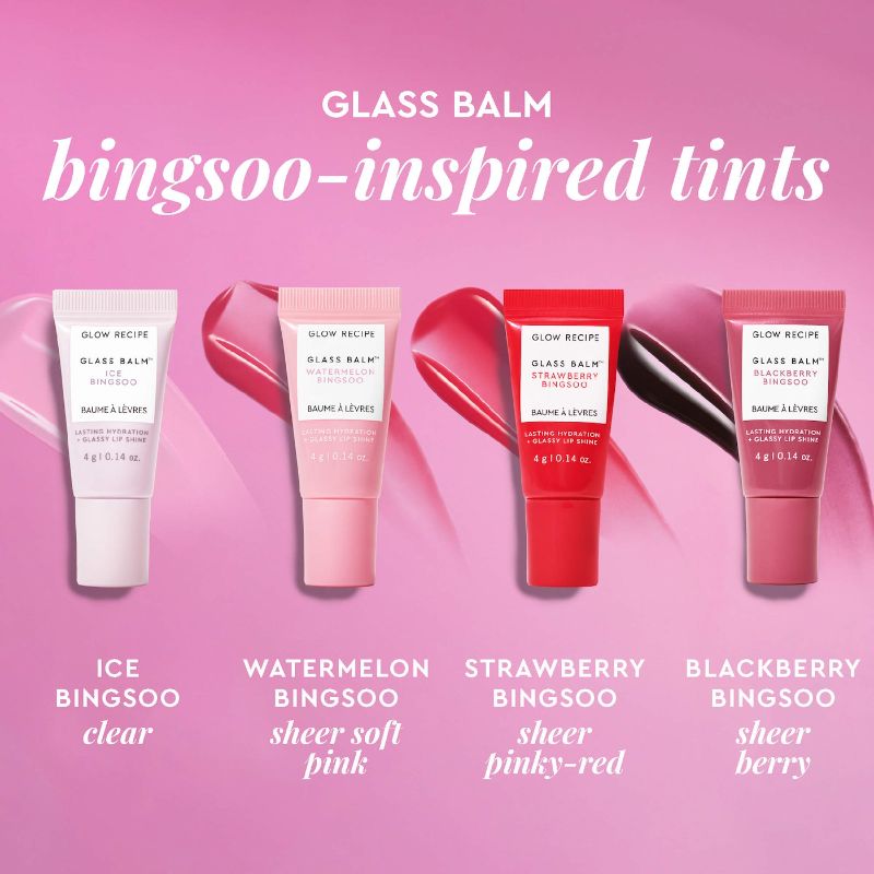 Glow Mini Glass Balm Lip Collection Gift Set