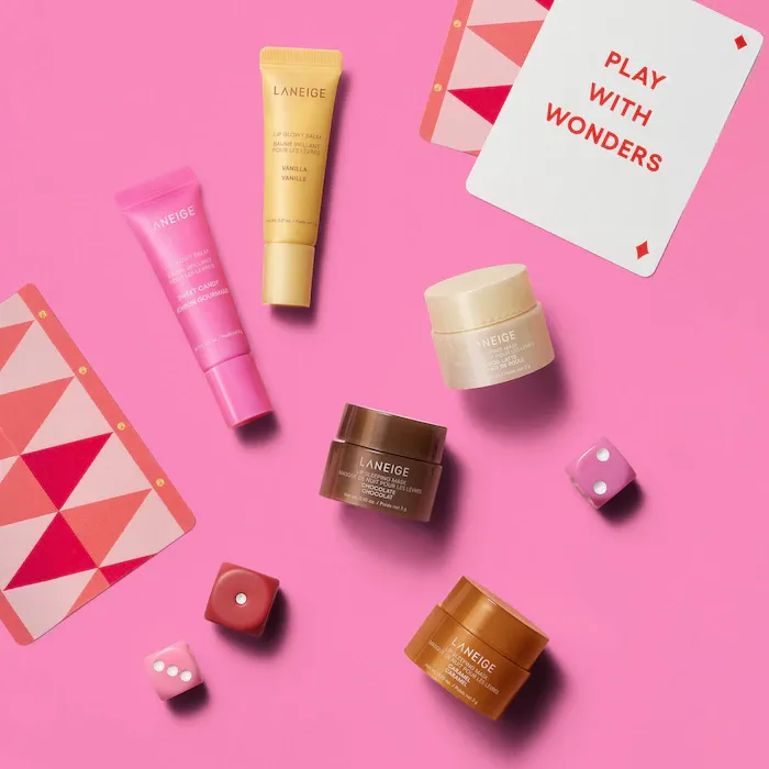 LANEIGE 
Midnight Minis Lip Glowy Balm and Lip Sleeping Mask Gift Set