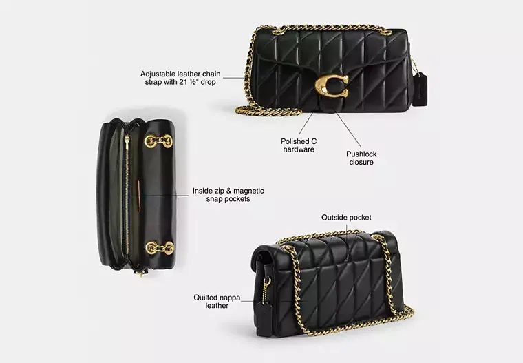 Coach Tabby Shoulder Bag 26 With Quilting