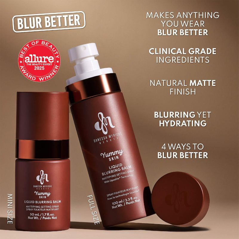 Danessa Myricks Beauty Yummy Skin Liquid Blurring Balm Mattifying Setting Spray