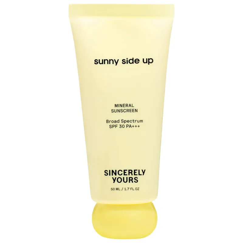 Sincerely Yours Sunny Side Up Hydrating Mineral Sunscreen, Broad Spectrum Protection SPF 30 PA+++