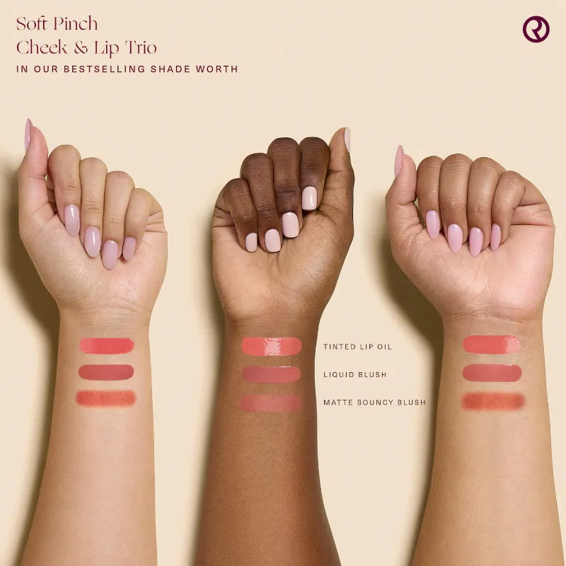 Rare Beauty Soft Pinch Cheek & Lip Trio Makeup Gift Set