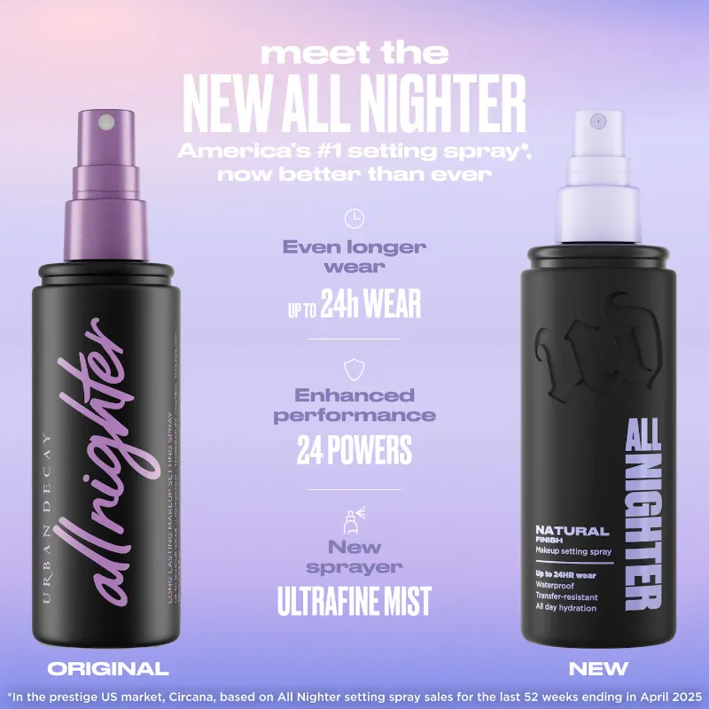 Urban Decay All Nighter Waterproof Natural Finish Setting Spray with 24HR Wear