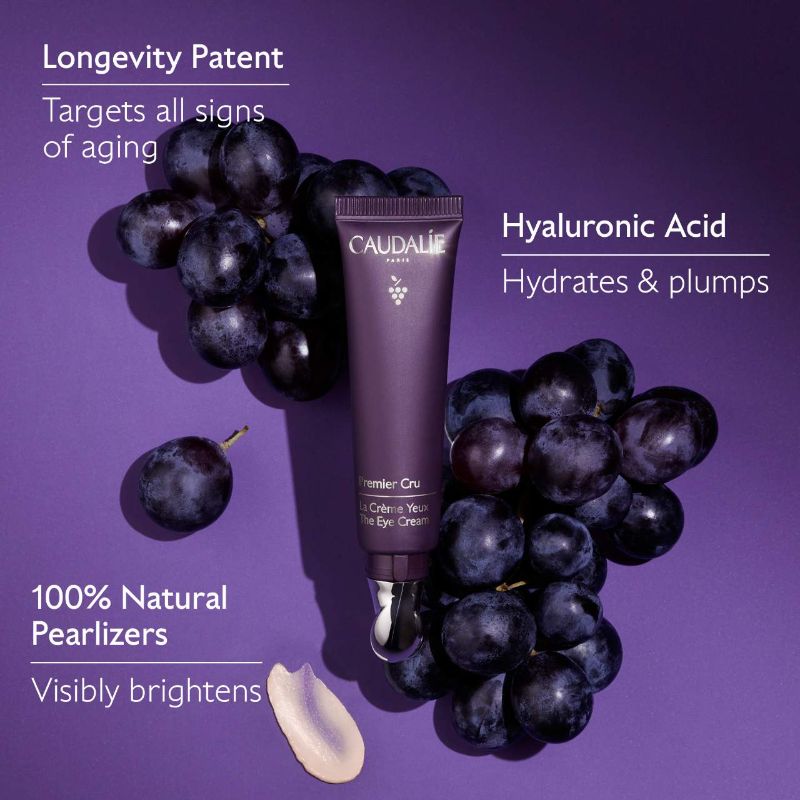 Caudalie Premier Cru Anti-Aging Eye Cream for Fine Lines and Wrinkles