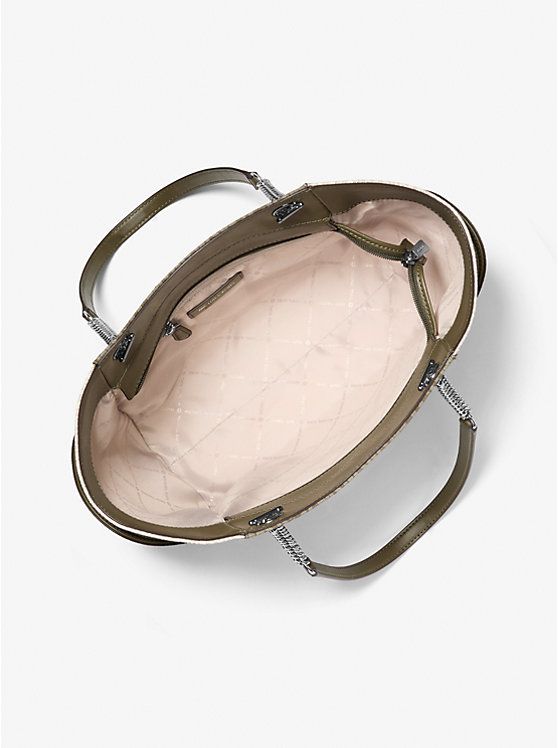 Michael Kors Outlet Jet Set Large Signature Logo Shoulder Bag