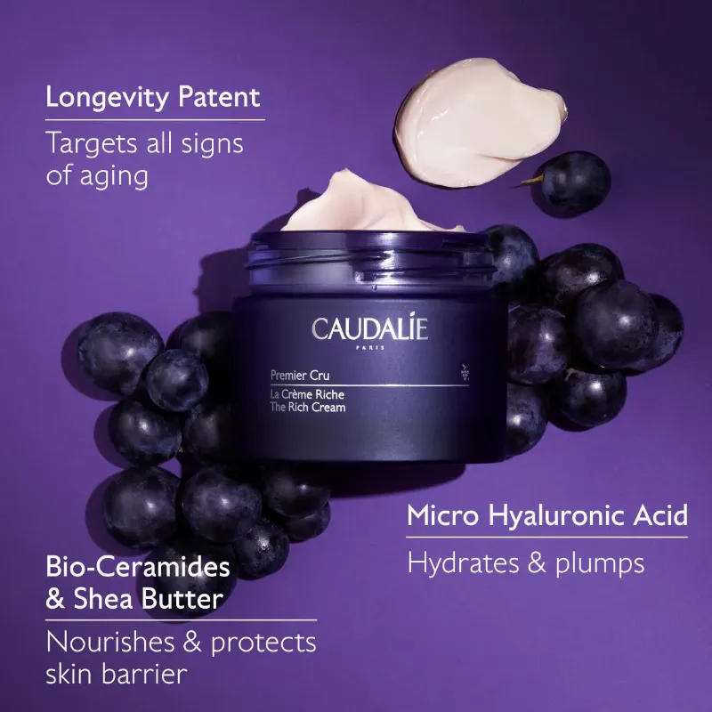 Caudalie Premier Cru Skin Barrier Rich Refillable Moisturizer with Bio-Ceramides