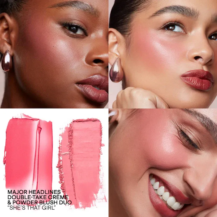PATRICK TA 
Major Headlines Double-Take Crème & Powder Blush Duo