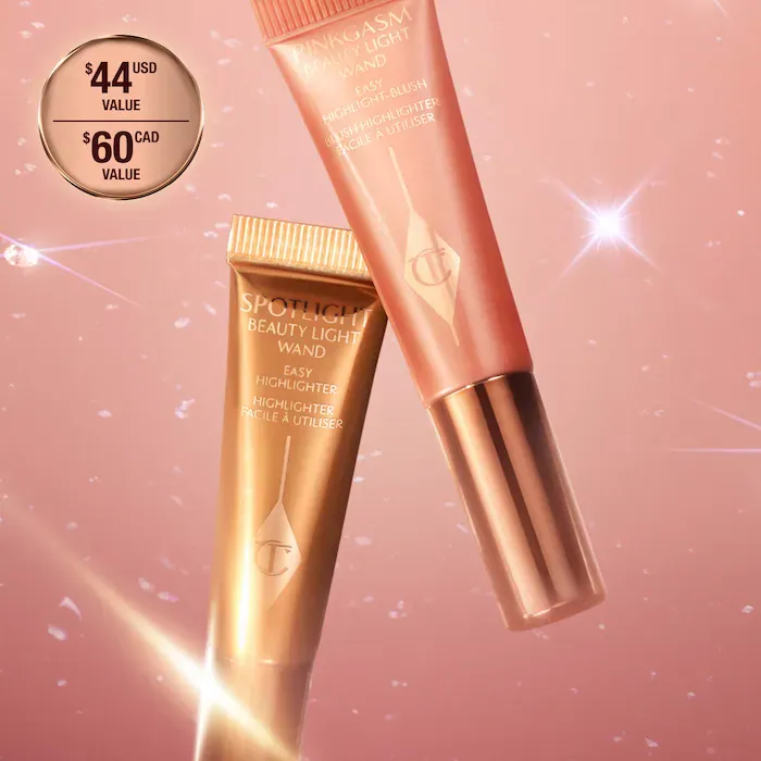 Charlotte Tilbury
Mini Hollywood Superstar Beauty Highlighter Wand Duo Gift Set