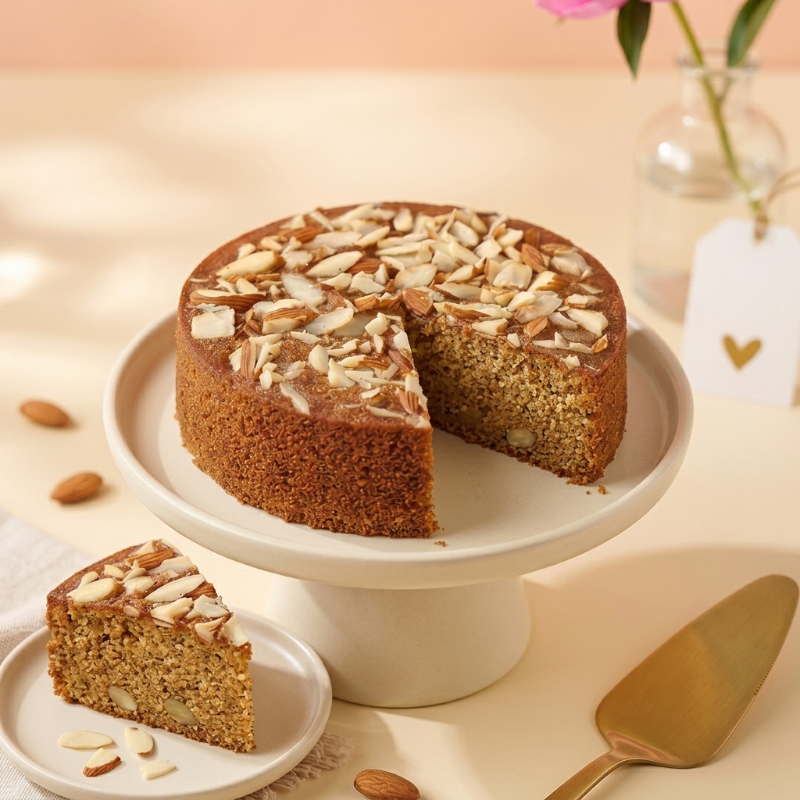 Atta Jaggery Tea Cake